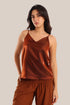 Satin sleeveless top